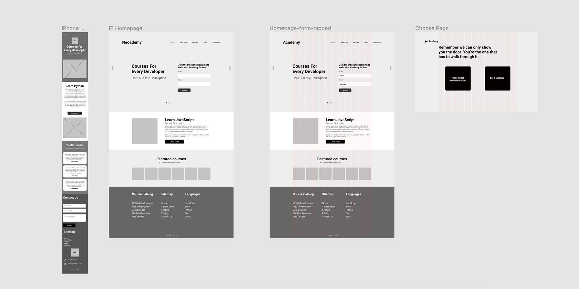 Wireframes